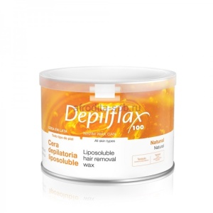 Depilflax, Воск в банке, натуральный 400 мл.